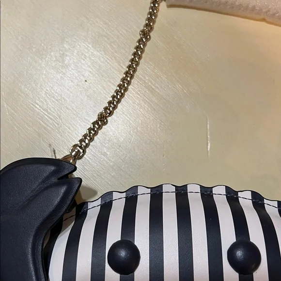 KATE SPADE  NY Shelly cross body navy blazer and creamy white striped leather - Picture 2 of 4